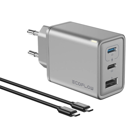 ECOFLOW ŁADOWARKA SIECIOWA GAŃ 65W DO TELEFONÓW MACBOOKA SZYBKIE ŁADOWANIE