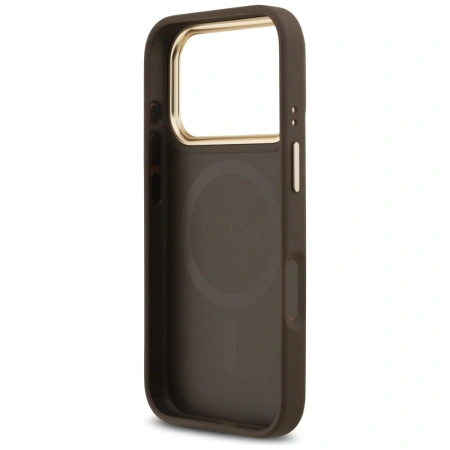 GUESS ETUI 4G STRASS LOGO DO IPHONE 17 PRO MAGSAFE Z BŁYSZCZĄCĄ