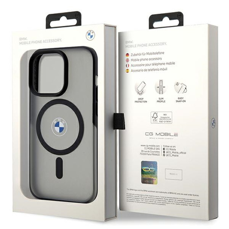 Etui BMW IML Signature MagSafe do iPhone 15 Pro Max - czarne