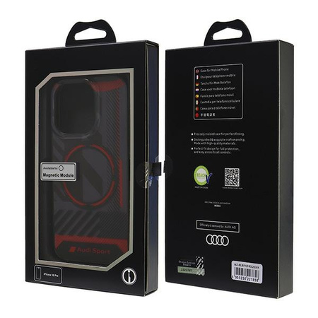 AUDI ETUI HARDCASE MAGNETYCZNE DO IPHONE 16 PRO 6.3 AUS-IMLMIP16P-RSQ/D2-BK