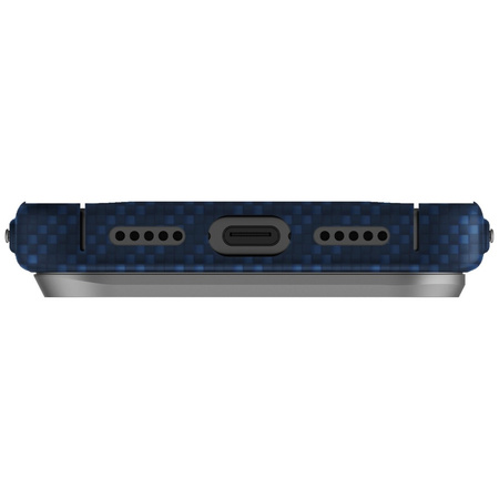 Etui UNIQ Keva EDGE do iPhone 17 Pro     Magclick Charging niebieski