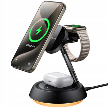 MCDODO INDUCTIVE CHARGER 15W 3IN1 FOR MAGSAFE IPHONE AIRPODS WATCH LAMP