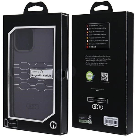 Etui Audi IML MagSafe na iPhone 13 Pro Max - czarne