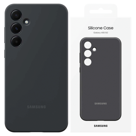 Etui Samsung EF-PA556TBEGWW A55 5GA556 czarny/black Silicone Cover