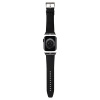 Pasek Karl Lagerfeld Saffiano Monogram na Apple Watch 38/40/41mm - czarny