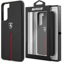 Ferrari FEOSIHCS21MBK S21+ G996 czarny/black hardcase Off Track Leather Nylon Stripe