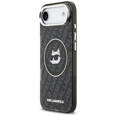 Etui Karl Lagerfeld IML Choupette Head   Logo MagSafe do iPhone Air czarny