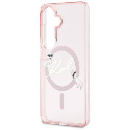 Etui Karl Lagerfeld IML KC Script        MagSafe do Samsung Galaxy S26 różowy