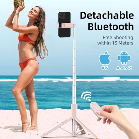 TECH-PROTECT SELFIE STICK Z TRIPODEM DO TELEFONÓW 3W1 Z PILOTEM KONTRO