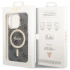 Etui Guess 4G MagSafe na iPhone 14 Pro - czarne