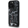 Etui Karl Lagerfeld Grained Pattern &    Logo MagSafe do iPhone 16 Pro czarny