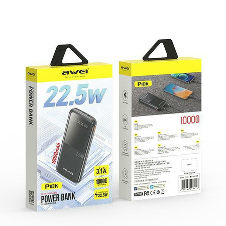 AWEI POWERBANK ŁADOWARKA PRZENOŚNA DO SMARTFON TELEFON TABLET PD USB 22 5 W