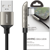 Joyroom gamingowy kabel USB - Lightning do ładowania / transmisji danych 2,4A 1,2m srebrny (S-1230K3)