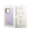 Etui Guess Silicone Vintage Gold Logo na iPhone 14 Pro - fioletowe