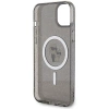 Etui Karl Lagerfeld Karl&Choupette Glitter MagSafe na iPhone 15 Plus - czarne