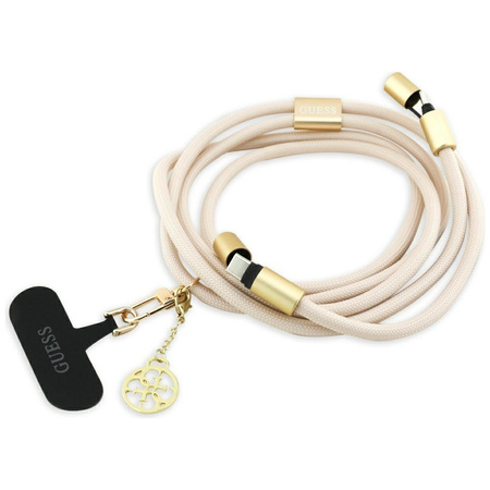 Kabel Guess CBDY 4G Charm USB-C/USB-C    150cm beżowy