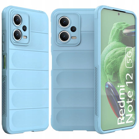 Magic Shield Case etui do Xiaomi Redmi Note 12 5G / Poco X5 5G elastyczny pancerny pokrowiec jasnoniebieskie