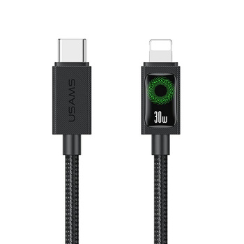 Kabel USAMS U92 30W USB-C do Lightning   1.2m czarny