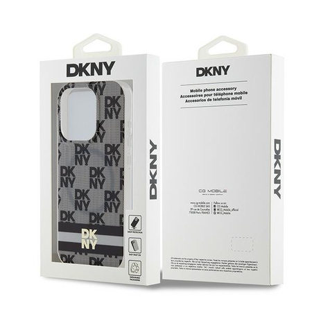 DKNY ETUI HARDCASE DO IPHONE 15 PRO MAX DO MAGSAFE CHECKERED MONO PATTERN
