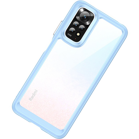 Outer Space Case etui Xiaomi Poco X5 Pro 5G / Redmi Note 12 Pro pokrowiec z elastyczną ramką niebieskie