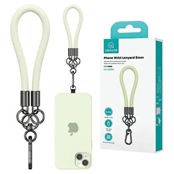 USAMS SMYCZ TELEFONICZNA 30CM DO IPHONE SAMSUNG HUAWEI UNIWERSALNA ZIELONA