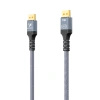 Kabel Wozinsky WPS-16AYL1S DisplayPort 2.1 Certyfikowany VESA 80 Gb/s 16K@60Hz 8K@120Hz 4K@240Hz HDR HDCP DSC 1m - czarny