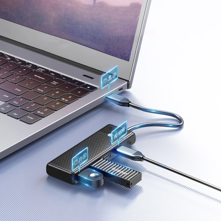 ORICO HUB USB-C PRZEJŚCIÓWKA Z 2X USB-A 3.0 2X USB-C 3.0 DO LAPTOPA MACBOOK
