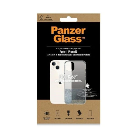 PANZERGLASS CASE CLEARCASE ANTYBAKTERYJNE DO IPHONE 13 14 15 MILITARY GRADE