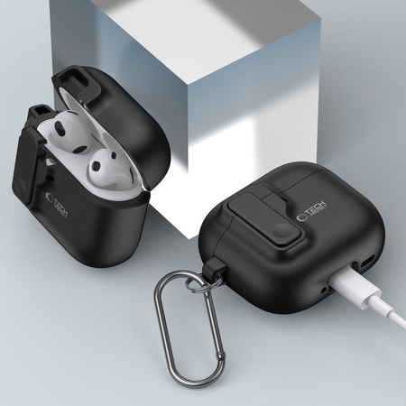 TECH-PROTECT ETUI DO APPLE AIRPODS 4 SLIM HOOK ANTYPOŚLIZGOWE WYSOKA JAKOŚĆ