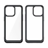 Wzmocnione etui z elastyczną ramką do iPhone 15 Pro Outer Space - niebieskie