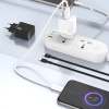DUDAO ŁADOWARKA GAŃ 25W USB-A USB-C DO TELEFONÓW IPHONE GALAXY 25W SZYBKIE