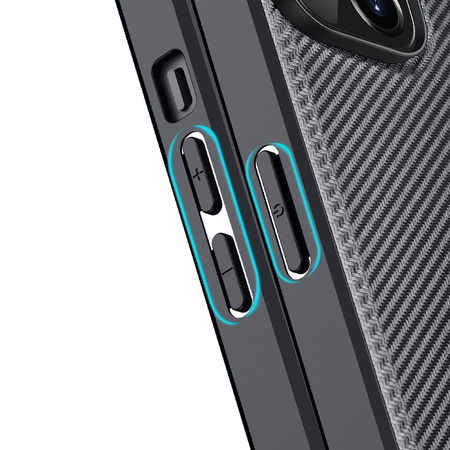 Dux Ducis Fino etui pokrowiec pokryty nylonowym materiałem iPhone 14 Plus czarny