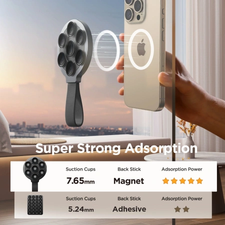 JOYROOM UCHWYT MAGNETYCZNY DO TELEFONU Z PRZYSSAWKAMI DO IPHONE 12 13 14 15
