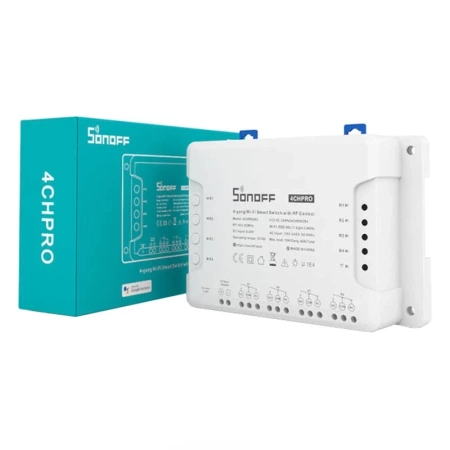SONOFF INTELIGENTNY PRZEŁĄCZNIK WIFI 4CHPROR3 DO ZARZĄDZANIA NAPRĘDZENIEM