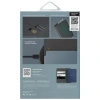 Etui na paszport UNIQ Belmont z Apple    Find My blokada RFID szaro niebieski