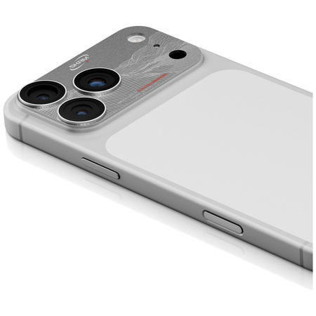 Szkło na obiektyw aparatu Skinarma Sonix Full Aluminium do iPhone 17 Pro Max srebrny
