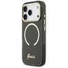 Etui Guess IML Script Metal MagSafe do   iPhone 17 Pro Max czarny