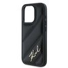 KARL LAGERFELD ETUI HARDCASE DO IPHONE 15 PRO 6.1 Z DIAGONAL QUILTED SCRIPT