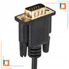 CO2 KABEL VGA - HDMI PRZEJŚCIÓWKA KONWERTER ADAPTER AUDIO FULL HD 60HZ 1M