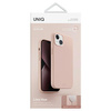 Etui Uniq Lino Hue na iPhone 14 Plus Magclick Charging - różowe