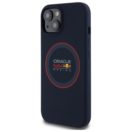 Red Bull RBHMP14S24SIILVR iPhone 14 6.1 hardcase granatowy/navy Silicone Red Ring MagSafe