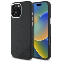 MERCEDES ETUI DO IPHONE 16 PRO 6.3 Z MAGNETYCZNYM LOGO WOOD PATTERN