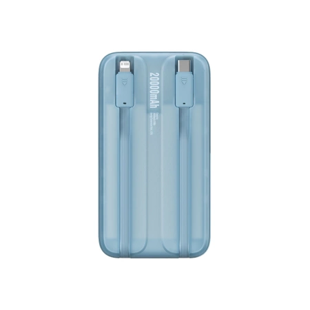 Powerbank Baseus Comet Series z wyświetlaczem 20000mAh 22.5W - niebieski + kabel USB-A / USB-C