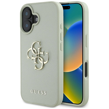 GUESS ETUI GRINNED BIG 4G LOGO SMALL DO IPHONE 16 ZIELONY WYSOKIEJ JAKOŚCI