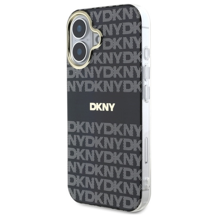 DKNY ETUI DO IPHONE 16 6.1 HARDCASE Z WZOREM I PASKIEM DLA MIŁOŚNIKÓW STYLU