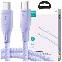 Kabel Joyroom Multi-Color Series SA34-CC3 USB-C / USB-C 60W szybki transfer 1m - fioletowy