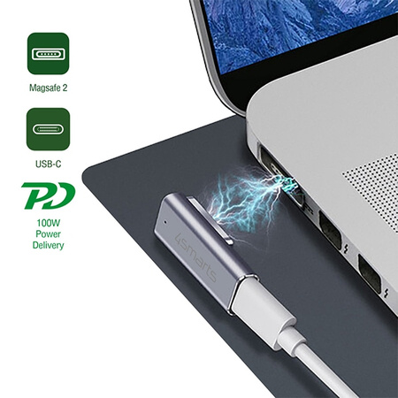 4SMARTS ADAPTER USB-C PD 100W DO MAGSAFE APPLE ŁADOWANIE MOCNA PRZEJŚCIÓWKA