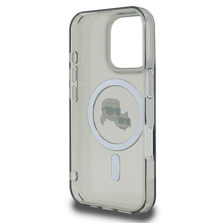 Karl Lagerfeld KLHMP16XHLSKCK iPhone Pro Max 6.9" czarny/black hardcase IML Metal Karl&Choupette Head MagSafe