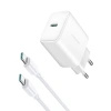 JOYROOM ŁADOWARKA SIECIOWA Z KABLEM C-C 30W DO IPHONE 12 13 14 GALAXY 1M