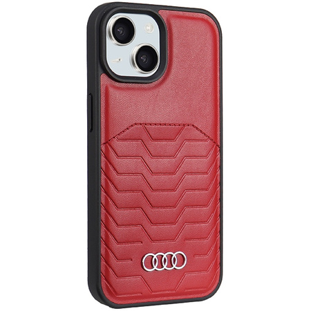 AUDI SYNTHETIC LEATHER CASE DO IPHONE 15 PLUS 14 PLUS DO MAGSAFE ETUI
